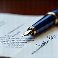 A signed document with a pen, symbolizing final review and implementation.