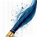 Stylized icon of a quill pen writing symbols or melodies, representing copyright and creative works licensing.