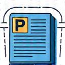 Stylized abstract icon representing a patent document with gears and circuits, signifying detailed patent application.