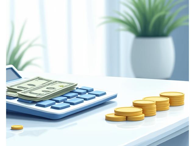 Illustration of bills and coins with a calculator, symbolizing financial clarity.
